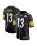 Men’s Pittsburgh Steelers Miles Boykin Black Game Player Jersey