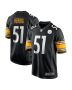 Men’s Pittsburgh Steelers Nick Herbig Black Game Jersey