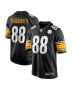 Men’s Pittsburgh Steelers Pat Freiermuth Black Game Jersey
