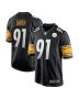 Men’s Pittsburgh Steelers Preston Smith Black Game Jersey