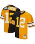Men’s Pittsburgh Steelers Terry Bradshaw Mitchell & Ness Black/Gold 1976 Split Legacy Jersey