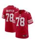 Men’s San Francisco 49ers Ben Bartch Scarlet Game Jersey