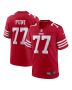 Men’s San Francisco 49ers Dominick Puni Scarlet Team Game Jersey