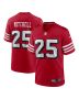 Men’s San Francisco 49ers Elijah Mitchell Scarlet Alternate Team Game Jersey