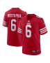 Men’s San Francisco 49ers Malik Mustapha Scarlet Game Jersey