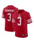 Men’s San Francisco 49ers Mitch Wishnowsky Scarlet Game Jersey