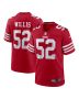 Men’s San Francisco 49ers Patrick Willis Scarlet Retired Player Game Jersey