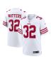Men’s San Francisco 49ers Ricky Watters White Retired Player Game Jersey