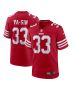 Men’s San Francisco 49ers Rock Ya-Sin Scarlet Team Game Jersey