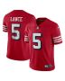 Men’s San Francisco 49ers Trey Lance Scarlet Alternate Vapor Limited Jersey