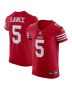 Men’s San Francisco 49ers Trey Lance Scarlet Vapor Elite Jersey