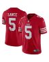 Men’s San Francisco 49ers Trey Lance Scarlet Vapor Limited Jersey