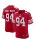Men’s San Francisco 49ers Yetur Gross-Matos Scarlet Team Game Jersey