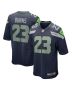 Men’s Seattle Seahawks Artie Burns College Navy Game Jersey