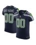 Men’s Seattle Seahawks College Navy Vapor F.U.S.E. Elite Custom Jersey