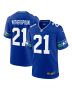 Men’s Seattle Seahawks Devon Witherspoon Royal Throwback Player Game Jersey
