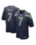 Men’s Seattle Seahawks Geno Smith College Navy Team Game Jersey