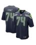 Men’s Seattle Seahawks George Fant College Navy Game Jersey
