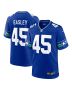 Men’s Seattle Seahawks Kenny Easley Royal Throwback Retired Player Game Jersey