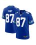 Men’s Seattle Seahawks Noah Fant Royal Throwback Player Game Jersey