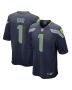 Men’s Seattle Seahawks Number 1 Dad College Navy Game Jersey