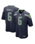 Men’s Seattle Seahawks Sam Howell College Navy Game Jersey