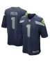 Men’s Seattle Seahawks Warren Moon College Navy Game Retired Player Jersey