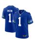 Men’s Seattle Seahawks Warren Moon Royal Throwback Retired Player Game Jersey