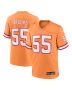 Men’s Tampa Bay Buccaneers Derrick Brooks Orange Throwback Game Jersey