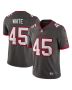 Men’s Tampa Bay Buccaneers Devin White Pewter Vapor Limited Jersey