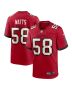 Men’s Tampa Bay Buccaneers Markees Watts Red Game Jersey