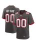 Men’s Tampa Bay Buccaneers Pewter Alternate Custom Game Jersey