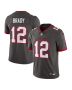 Men’s Tampa Bay Buccaneers Tom Brady Pewter Alternate Vapor Untouchable Limited Jersey
