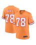 Men’s Tampa Bay Buccaneers Tristan Wirfs Orange Throwback Game Jersey