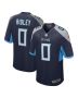 Men’s Tennessee Titans Calvin Ridley Navy Game Player Jersey