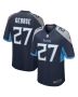 Men’s Tennessee Titans Eddie George Navy Game Retired Player Jersey