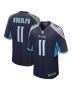 Men’s Tennessee Titans Mason Rudolph Navy Game Jersey