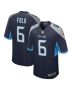 Men’s Tennessee Titans Nick Folk Navy Team Game Jersey
