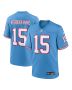 Men’s Tennessee Titans Nick Westbrook-Ikhine Light Blue Oilers Throwback Player Game Jersey
