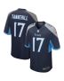 Men’s Tennessee Titans Ryan Tannehill Navy Game Player Jersey