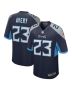 Men’s Tennessee Titans Tre Avery Navy Team Game Jersey