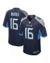 Men’s Tennessee Titans Treylon Burks Navy Player Game Jersey