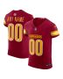 Men’s Washington Commanders Burgundy Team Vapor F.U.S.E. Elite Custom Jersey