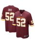 Men’s Washington Football Team Jamin Davis Burgundy Game Jersey
