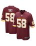 Men’s Washington Football Team Shaka Toney Burgundy Game Jersey