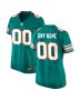 Miami Dolphins Women Alternate Custom Game Jersey – Aqua