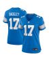 Michael Badgley 17 Detroit Lions Women’s Team Game Jersey – Blue