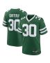 Michael Carter II 30 New York Jets Team Game Men Jersey – Legacy Green