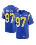 Michael Hoecht 97 Los Angeles Rams Game Player Men Jersey – Royal