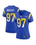 Michael Hoecht 97 Los Angeles Rams Women’s Game Jersey – Royal